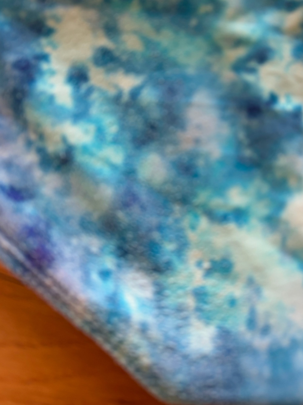 Athleta Girl L 12 Blue Tie-Dye Racerback Two-Piece bikini (please note pilling) - Picture 5 of 5